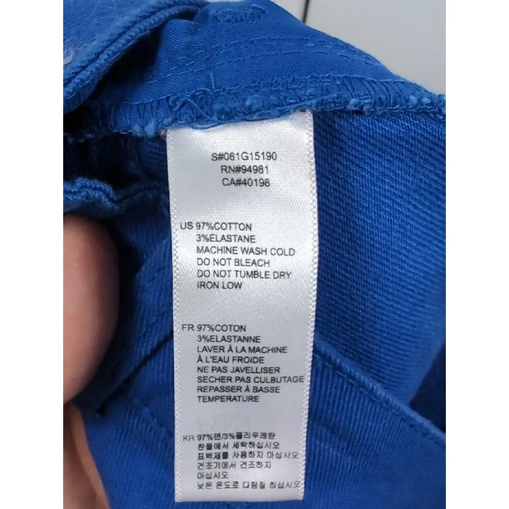 Y2K Forever 21 Klein Blue Denim Micro Mini Skirt Festival Indie Streetwear